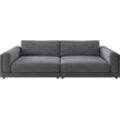 Big-Sofa 3C CANDY "Karalis mit extra großer Sitztiefe, elegantes Mega Sofa zum Relaxen", grau (anthrazit), B:294cm H:85cm T:150cm, 100% Polyester, Sofas, auch in Cord- oder Leder-Bezug, lose Kissen, loungige Bequemlichkeit