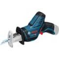 Säbelsäge BOSCH PROFESSIONAL "GSA 12V-14 V-LI", blau (blau, schwarz), B:6,5mm H:132mm L:286mm, Sägemaschinen, 12 V, ohne Akku