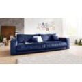 Big-Sofa 3C CANDY "Enisa II, elegantes Mega-Sofa, super bequem und toll verarbeitet", blau (dunkelblau), B:290cm H:86cm T:127cm, Korpus/Basismaterial: 100% Polyester. Sitzfläche: 100% Polyester, Sofas, bestehend aus Modulen, daher auch individuell aufstellbar