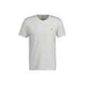 T-Shirt GANT "T-Shirt SLIM SHIELD V-NECK T-SHIRT 1er Pack" Gr. L, weiß, Herren, Obermaterial: 100% Baumwolle CO., Shirts