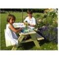 Kinder Gartenbank Donezk - 90 x 90 x 50 cm - Farbe: Natur - Kinderbank aus unbehandeltem Fichtenholz