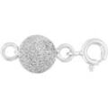 Magnetschließe FIRETTI "Schmuck Geschenk Silber 925 Verlängerung Kette zum Einhängen Kugel", silber (silberfarben), Schmuck-WechselteileL:2,2cm Ø:8mm, Silber, L:2,2cm Ø:8mm