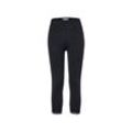 Tchibo 3/4-Leggings mit Spitzenborte - Schwarz - Gr.: S