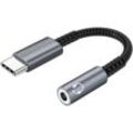 USB-C-auf-Klinken-Adapter. USB-C-auf-3,5-mm-Klinkenadapter. USB-C-Aux-Adapter, Kopfhöreranschluss, Audio-Adapter mit hochauflösendem DAC-Chip,