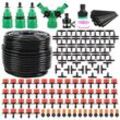 DIY-Gartenbewässerungssystem-Set, 50 m Tropf-Gartenbewässerungssystem für Garten, Rasen, Landschaft, Gemüsegarten