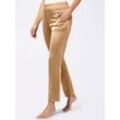 Schlupfhose CLASSIC BASICS, Damen, Gr. 36, Normalgrößen, braun (camel), 97% Polyester, 3% Elasthan, unifarben, lang, Hosen