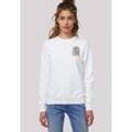 Sweatshirt F4NT4STIC "Sesamstraße Ernie Trobical Toast", Damen, Gr. L, weiß, Obermaterial: 85% Baumwolle, 15% Polyester, casual, regular fit, Rundhals, Langarm ohne Bündchen, Sweatshirts, Premium Qualität