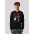 Sweatshirt F4NT4STIC "AC/DC Rock Musik Band Highway To Hell" Gr. L, schwarz, Herren, Obermaterial: 85% Baumwolle, 15% Polyester, Sweatshirts, Premium Qualität