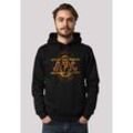 Kapuzenpullover F4NT4STIC "AC/DC Rock Musik Band High Voltage Logo Distressed" Gr. 4XL, schwarz, Herren, Obermaterial: 85% Baumwolle, 15% Polyester, Pullover, Premium Qualität