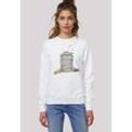 Sweatshirt F4NT4STIC "Sesamstraße Oscar Tresh Box" Gr. L, weiß, Damen, Obermaterial: 85% Baumwolle, 15% Polyester, Sweatshirts, Premium Qualität