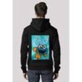 Kapuzenpullover F4NT4STIC "Sesamstraße Cookie Monster Anime", Herren, Gr. L, schwarz, Obermaterial: 85% Baumwolle, 15% Polyester, casual, relaxed fit, Langarm, Pullover, Premium Qualität