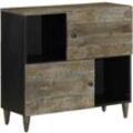 Sideboard 80x33x75 cm Massivholz Mango Vidaxl