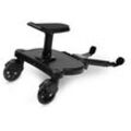 Buggy Board mit Sitz Kiddy Board Trittbrett Universal Stehbrett 360°Zweirad Design Kinderwagen Zubehör Hilfspedal Schwarz - Vingo