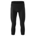 Fahrradhose GONSO "Essential Tight 5/6 SC M" Gr. L, Normalgrößen, schwarz, Herren, 78% Polyester, 22% Elasthan, Hosen, Herren 3/4 Radhose mit Sitzpolster, atmungsaktive Radlerhose Tight Fit