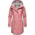 Regenjacke PEAK TIME "L60042", Damen, Gr. M (38), lila (mauve), Obermaterial: 100% Polyurethan, Futter 1: 100% Polyester, Futter 2: 60% Baumwolle, 40% Polyester, Wattierung: 100% Polyester, modisch, tailliert ca. Mitte Oberschenkel, Langarm Ärmel ohne Ärmelschlitz normaler Saum, Jacken, stylisch taillierter Regenmantel für Damen