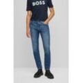 Regular-fit-Jeans BOSS ORANGE "Taber BC-C" Gr. 30, Länge 34, blau (medium blau), Herren, Denim/Jeans, Obermaterial: 90% Baumwolle, 8% Polyester, 2% Elasthan, unifarben, Jeans, mit BOSS Label