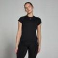 MP Damen Basics Körperbetontes Kurzarm-T-Shirt – Schwarz - M