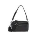 Umhängetasche CALVIN KLEIN "CK MUST CONV CAMERA BAG_MONO", Damen, Gr. B/H/T: 21,5cm x 16,5cm x 5cm, schwarz, Lederimitat, Taschen, Henkeltasche Damen, Schultertasche mit abnehmbarem Trageriemen