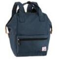 Cityrucksack KANGAROOS, Gr. B/H/T: 24cm x 31cm x 20cm, blau (dunkelblau), Nylon, unifarben, casual, Rucksäcke, Freizeitrucksack Arbeitsrucksack Schulrucksack