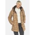 Steppjacke FUCHS SCHMITT "Steppjacke" Gr. 36, beige, Damen, 100% Polyester, unifarben, Jacken, mit Kapuze