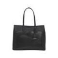 Shopper CALVIN KLEIN "CK MUST MEDIUM SHOPPER_MONO", Damen, Gr. B/H/T: 40cm x 32cm x 11,5cm, schwarz, Lederimitat, Taschen, Schultertasche, Umhängetasche, Henkeltasche Damen