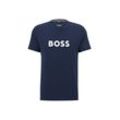 T-Shirt BOSS "T-Shirt 1er Pack", Herren, Gr. L, blau (marine), Obermaterial: 100% Baumwolle CO., Kurzarm, Shirts