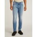 5-Pocket-Jeans TOMMY JEANS "SCANTON SLIM", Herren, Gr. 30, Länge 34, blau (denim medium), Denim/Jeans, Obermaterial: 94% Baumwolle, 4% Elastomultiester, 2% Elasthan, casual, slim fit, Jeans