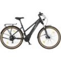 E-Bike FISCHER FAHRRAD "TERRA 5.0i 504 sw" Gr. 44, schwarz (schwarz matt), E-Bikes, 44cm, 27,5 Zoll (69,85cm), Pedelec, Elektrofahrrad für Damen u. Herren