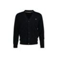 Sweatshirt GANT "Strickjacke CLASSIC COTTON V-CARDIGAN" Gr. 5XL, schwarz, Herren, Obermaterial: 100% Baumwolle CO., Sweatshirts