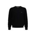 Sweater GANT "Strickpullover COTTON PIQUE C-NECK" Gr. L, schwarz, Herren, Obermaterial: 100% Baumwolle CO., Sweatshirts