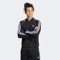 Trainingsjacke ADIDAS ORIGINALS "SST TT" Gr. L, schwarz-weiß (schwarz, weiß), Herren, Obermaterial: 70% Polyester, 30% Baumwolle, gestreift, Jacken, Superstar, Retro Look