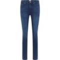 Slim-fit-Jeans MUSTANG "Style Shelby Slim" Gr. 31, Länge 32, 742 mittelblau, Damen, 85% Baumwolle, 13% Polyester, 2% Elasthan, Jeans