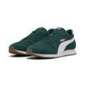 Sneaker PUMA "ST MILER Sneakers Erwachsene" Gr. 36, grün (schwarz myrtle weiß gum grün beige), Obermaterial: Synthetik, Kuhleder, Textil; Futter: Textil; Innensohle: Textil; Laufsohle: Gummi, Schuhe