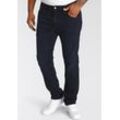 Straight-Jeans "Rando", Herren, Gr. 34, Länge 32, blau (blau schwarz used whisker), Denim/Jeans, Obermaterial: 99% Baumwolle, 1% Elasthan, PIONEER AUTHENTIC JEANS, casual, regular fit lang, Jeans