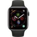 Apple Watch Series 4 (2018) GPS + Cellular 44 mm - Aluminium Space Grau - Sportarmband Schwarz