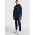 Jogginganzug TOMMY HILFIGER "HILFIGER NEW YORK TRACKSUIT" Gr. XL, blau (dunkelblau), Herren, Sweatware, Obermaterial: 63% Baumwolle, 37% Polyester, unifarben, Sportanzüge, im 2-teiligen Set