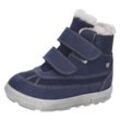 Klettstiefel PEPINO BY RICOSTA "Pedro WMS: weit" Gr. 20, blau (dunkelblau), Kinder, Leder, Schuhe, Snowboots, Winterboots, Stiefel mit Sympatex-Membrane