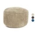 Lumaland Sitzsack-Hocker Pouf »Cord«, 50 l, mit 3-in-1-Funktion