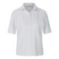 Jersey-Bluse 1/2-Arm Peter Hahn weiss