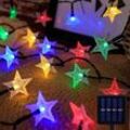 Aiperq - Solar-Girlande für den Außenbereich, 12 m, 100 LEDs, Solar-Weihnachtsgirlande für den Außenbereich, Lichtgirlande für den Außenbereich, 8