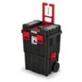 2 in 1 Werkzeugtrolley Werkstattkoffer Werkzeugkiste Box leer 3 tlg., Version: khvw, 450 x 360 x 640 - Kistenberg