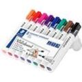 STAEDTLER Whiteboardmarker Lumocolor®, 8er Set, farbsortiert