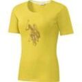 U.S. POLO ASSN. Damen T-Shirt mit Strass gelb 44