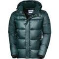 Glattsand Herren Steppjacke mit Kapuze grün 56