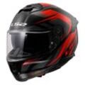 Integralhelm LS2 FF808 Stream II Fury Schwarz-Rot