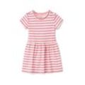 Tchibo Baby-Jerseykleid - Weiss/Gestreift - Baby - Gr.: 74/80