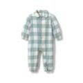 Tchibo Baby-Flanell-Pyjama - Creme/Kariert - Baby - Gr.: 86/92