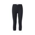 Tchibo 3/4-Leggings mit Spitzenborte - Schwarz - Gr.: S