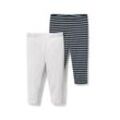 Tchibo 2 Kinder-3/4-Leggings - Dunkelblau/Gestreift - Kinder - Gr.: 146/152