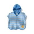 Tchibo Kinder-Frottierponcho - Weiss/Gestreift - Kinder - Gr.: 110/116